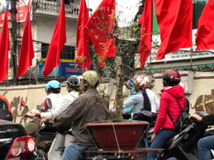 Scooters in Hanoi (Vietnam)